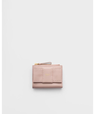 スモール ナッパレザー 財布 リボン付