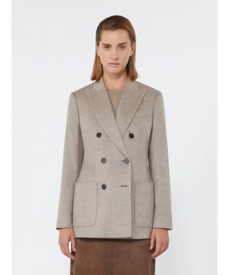 ［フラッシュ］シルク カシミヤ ダブルブレスト ジャケット