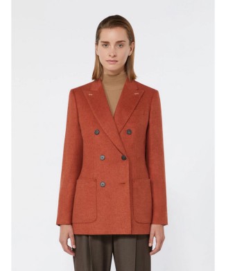 ［フラッシュ］シルク カシミヤ ダブルブレスト ジャケット
