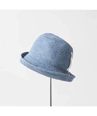 paper linen braid denim hat short