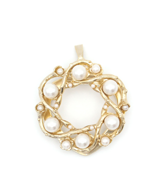 Rリング パールリース ストールクリップ