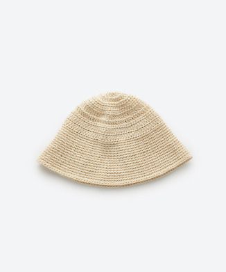 LINEN HAND KNIT SAILOR HAT