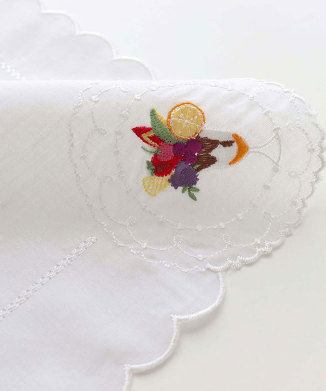 スイーツ刺繍 ハンカチ パフェ