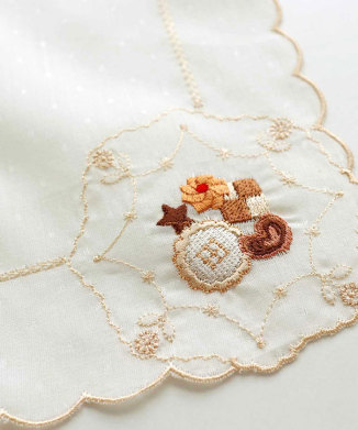 スイーツ刺繍 ハンカチ クッキー