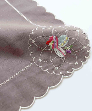 スイーツ刺繍 ハンカチ マカロン