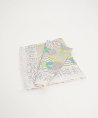 リネン・レーヨン プリントストール