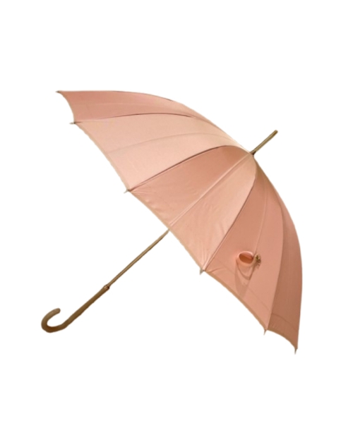 HANWEY 真田耳 長傘 ペールピンク 親骨の長さ:55cm HANWEY 真田耳 長傘 ペールピンク 親骨の長さ:55cm