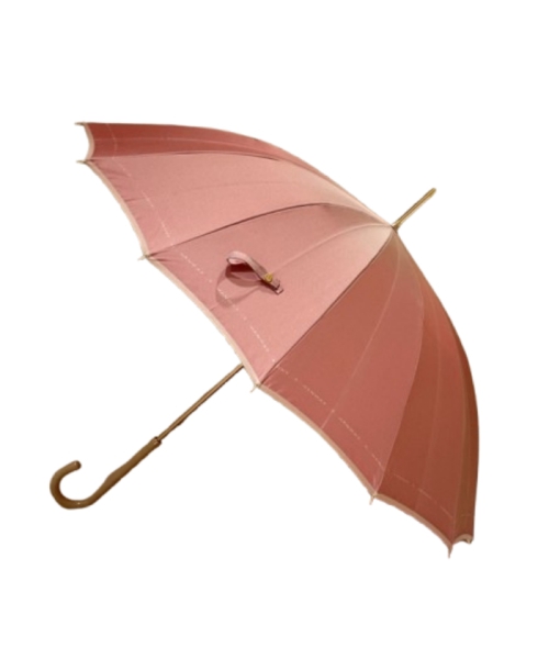 HANWEY 真田耳　長傘 ローズピンク 親骨の長さ：55cm