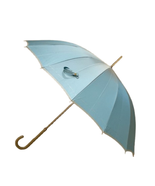HANWEY 真田耳 長傘 ターコイズブルー 親骨の長さ:55cm HANWEY 真田耳 長傘 ターコイズブルー 親骨の長さ:55cm