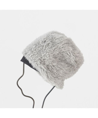 reversible beanie - alpaca fur