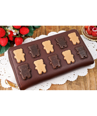 くまちゃんブラウニー長財布