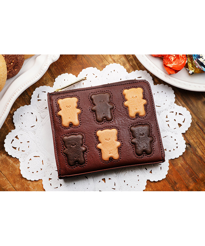 くま くまちゃんブラウニーL字ファスナー財布(Z25DB011)｜阪急百貨店公式