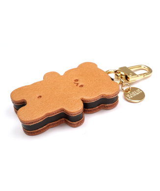 くまちゃんクッキーサンドのキーホルダー