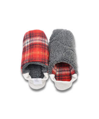 シャギータータンチェック×キルティングボア