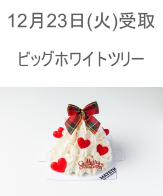 12/23(火) 受取分　ビッグホワイトツリー(4号)