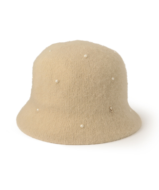 【新品】アンテプリマ　ハット　白 新品【アンテプリマ】パンダブローチ付き バケットハット 白 57.5-56cm