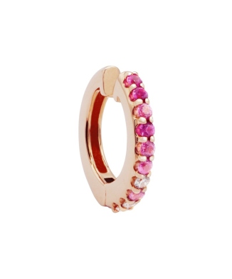 K18PGピンクサファイア/ダイヤモンドイヤカフ