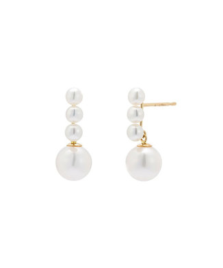 K10YG フレッシュウォーターパールピアス