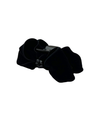 Velvet Bow Jaw Clip M with Crystal