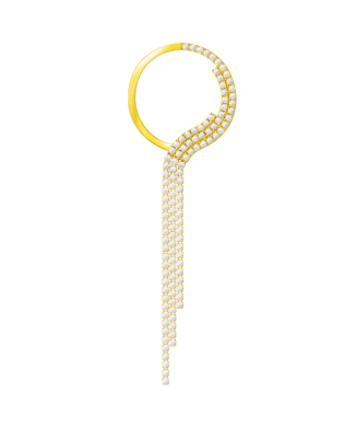 シャンデリアサークルグラン　ピアス(左耳用）