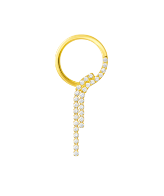 シャンデリアサークル　ピアス(左耳用）