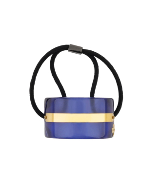 Lucite pony cuff w metal plate