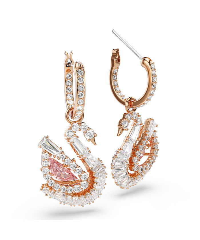 【SWAROVSKI】Swan ドロップピアス Swan ドロップピアス(aw5E0248)｜阪急百貨店公式通販サイト