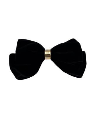Velvet 10cm Bow Barrettew/Ring