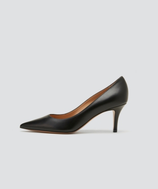 ANIMA スムース パンプス 6.5CM BLACK