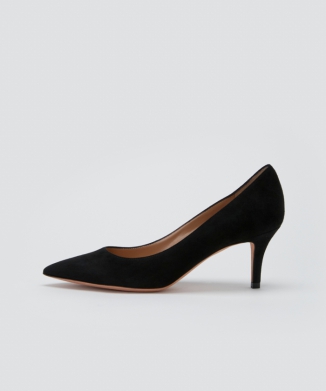 ANIMA スウェード パンプス 6.5CM BLACK