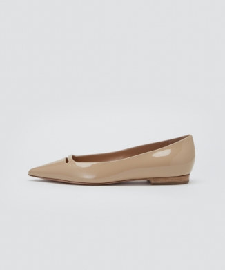 ANIMA アネッリ エナメル パンプス 1.0CM BEIGE