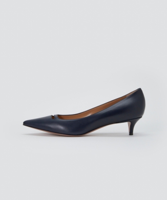 ANIMA アネッリ スムース パンプス 3.5CM NAVY