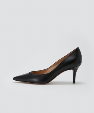 ANIMA アネッリ スムース パンプス 6.5CM BLACK