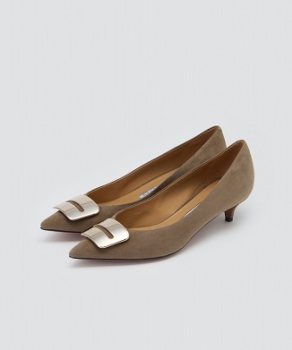 アネッリフィッビア スウェード パンプス 3.5cm TAUPE