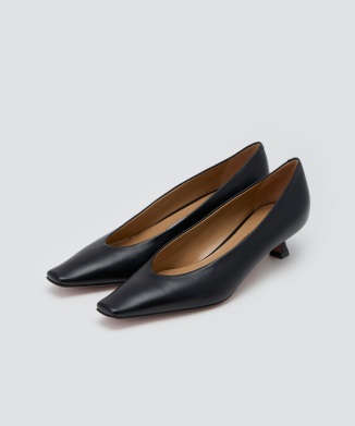 スムース パンプス 3.5cm BLACK