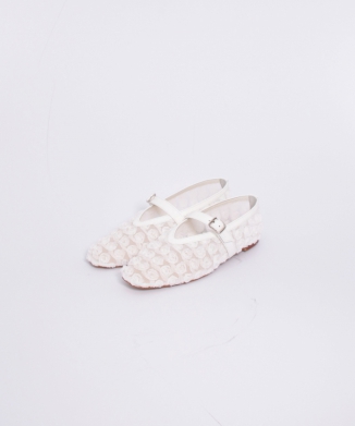 sq tulle ballet flats
