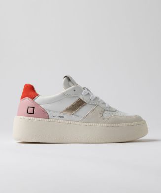 COURT PLATFORM VINTAGE CALF WHITE-RED
