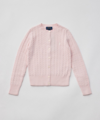 ミニケーブル コットン カーディガン