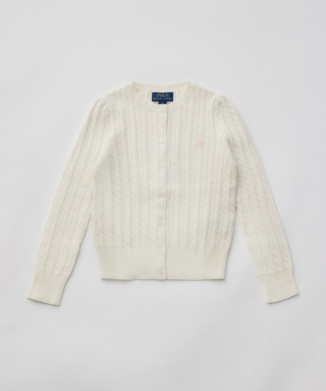 ミニケーブル コットン カーディガン