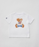 フラッグベア コットン ジャージーTシャツ