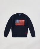 フラッグ コットン クルーネックセーター