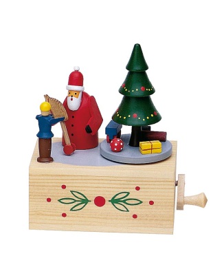 ウォルフガング・ヴェルナー 手回しオルゴール サンタ