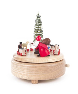 オルゴール 汽車をひくサンタ