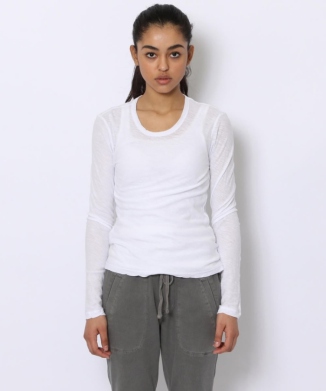 スラブジャージー ロングスリーブプルオーバー WUA3361