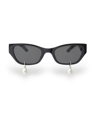 PEARL TEARS CAT-EYE ACETATE SUNGLASSES