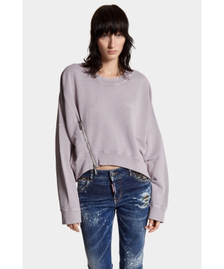 Fade Dyed Onion Cropped Sweatshirt