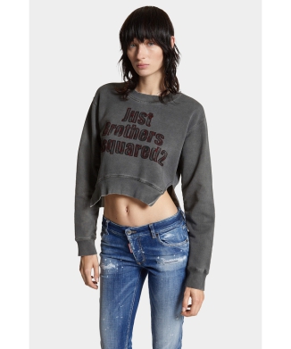 Spray Dyed Round Rib Crewneck Sweatshirt