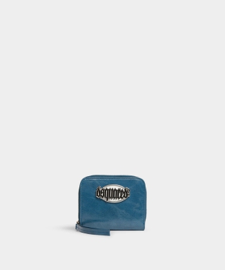Gothic Dsquared2 Leather Zip Wallet