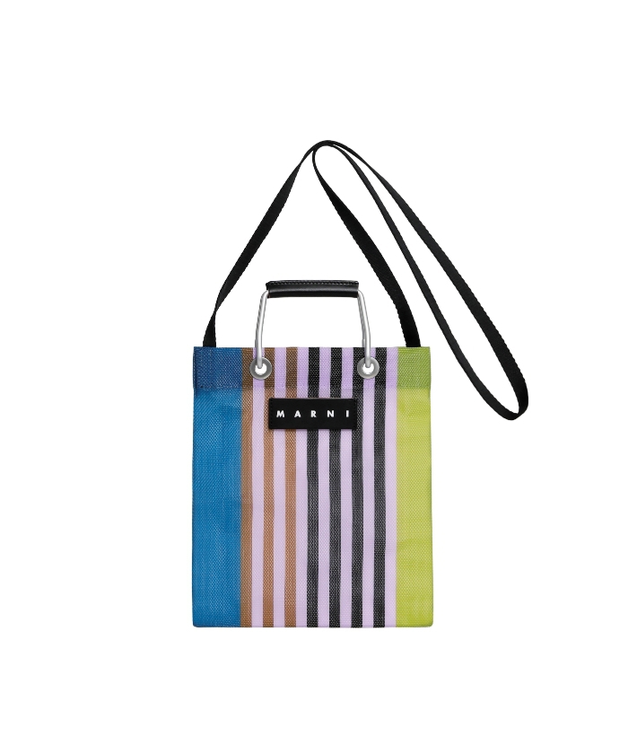 MARNI×PORTER 2WAY ショルダーバッグ ネイビー ストライプ ｽﾄﾗｲﾌﾟﾐﾆｼｮﾙﾀﾞｰﾊﾞｯｸﾞ(fw5E0274)｜阪急百貨店公式通販サイト