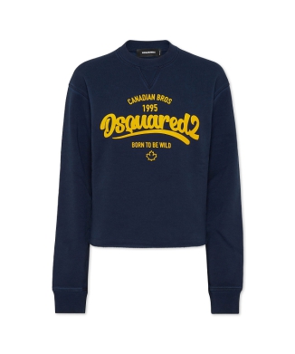 Supernegative Dyed Just Right Cropped Raw Hem Crewneck